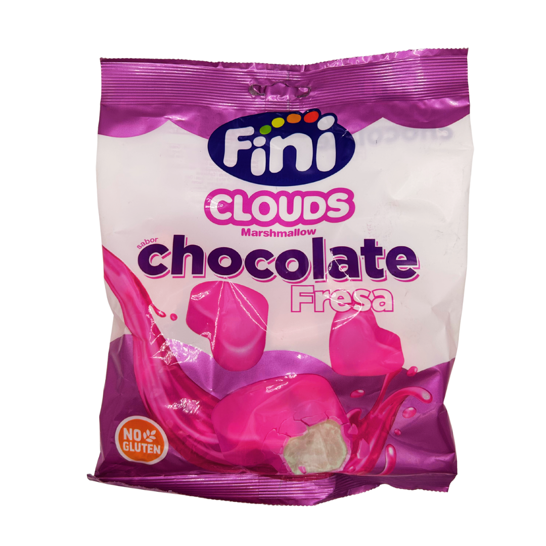 Glutenfreie Marshmallows mit Erdbeer-Ueberzug FINI Clouds