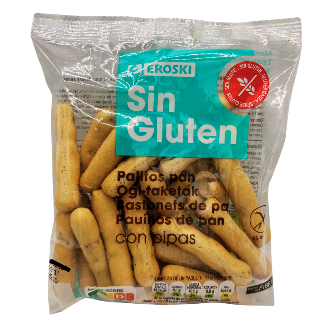 Glutenfreie Grissini Brotsticks mit Körnern