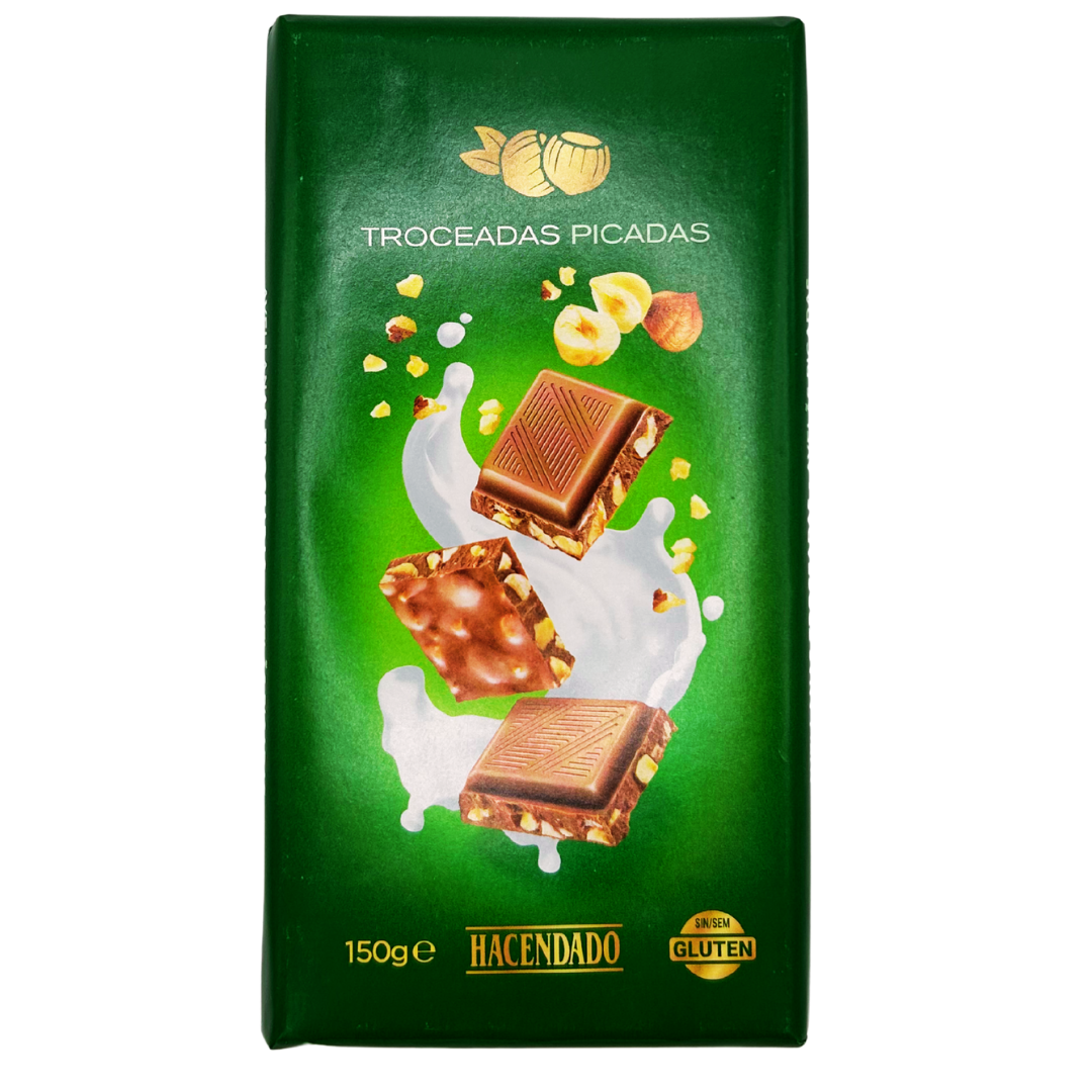 Glutenfreie Schokolade mit Haselnüssen