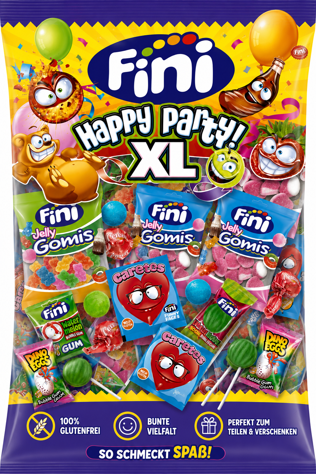 FINI Happy Party XL 500 g – Die bunte Überraschungstüte