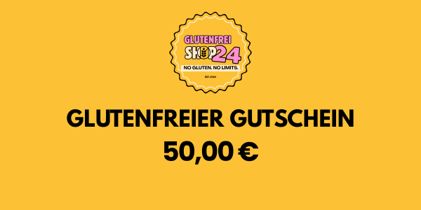Glutenfreier Gutschein 50,00 € - Glutenfreishop24