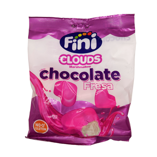 Glutenfreie Marshmallows mit Erdbeer-Ueberzug FINI Clouds