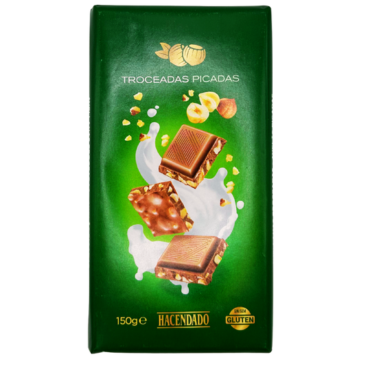 Glutenfreie Schokolade mit Haselnüssen