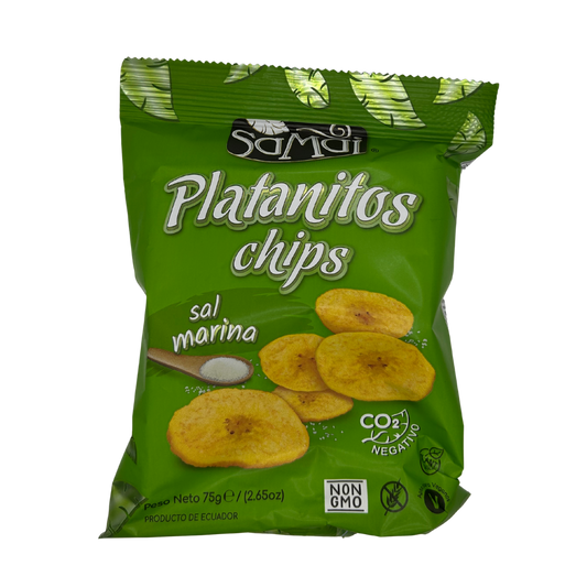 Glutenfreie Bananen Chips salzig