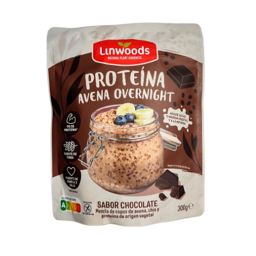 Glutenfreie Overnight Oats Protein – Hafer, Chia & pflanzliches Protein, Schokolade