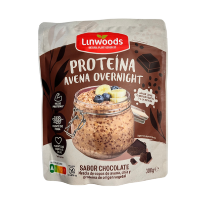 Glutenfreie Overnight Oats Protein – Hafer, Chia & pflanzliches Protein, Schokolade