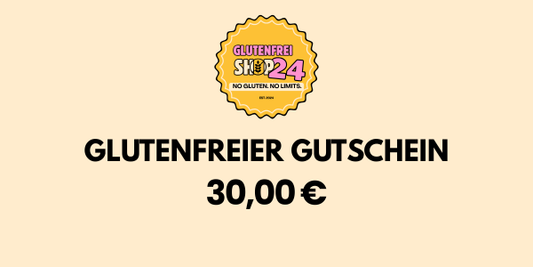 Glutenfrei Geschenkgutschein 30,00 € - Glutenfreishop24.de